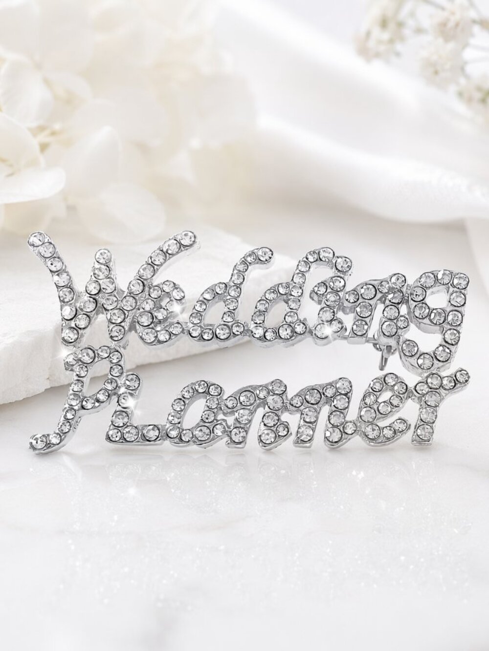 Bridal Party Brooch Pins (Wedding Planner (Silver))